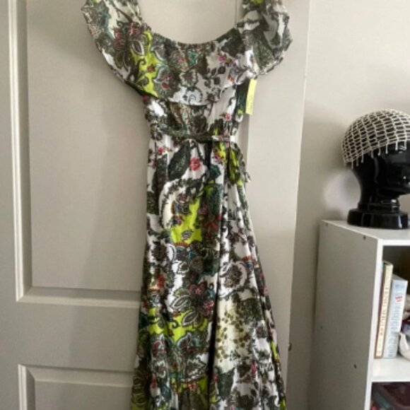 100% Cotton Peridot Paisley Dress - Picture 2 of 5
